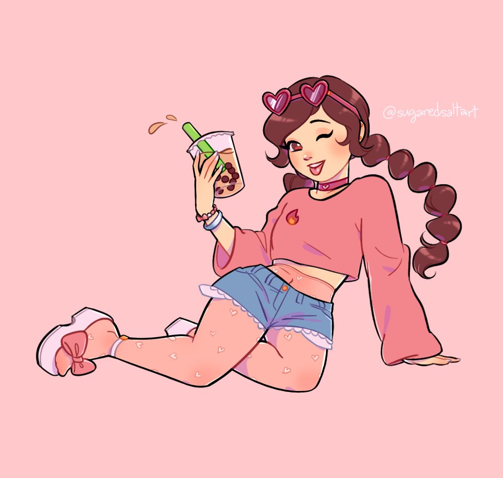 sugaredsaltart's tweet photo. #drawingwhileblack ❤️
hi!!! my name's caity and i'm from belize 🇧🇿 my fav color is pink and i love drawing cute things! 💕 https://t.co/OWpULQSLRa