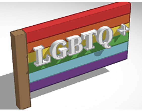 Final few examples of TinkerCAD being used to celebrate LGBT+ History month. Well done to the S1 and S2! <a href="/LeithStem/">LeithSTEM</a> <a href="/leithacademy/">Leith Academy</a> @LeithTech