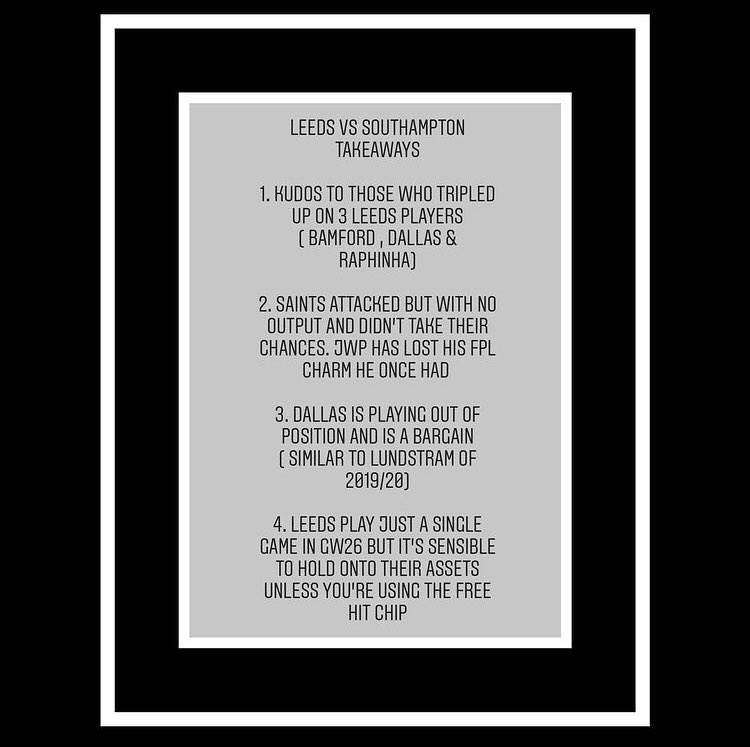 TGoalDifference's tweet image. Takeaways from GW 25- Part 1