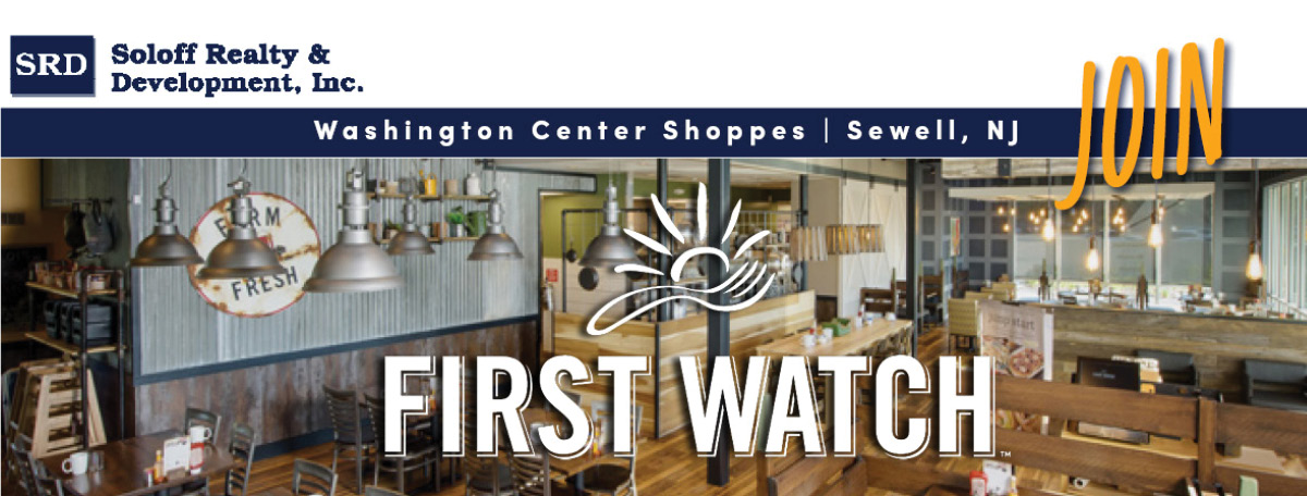 Soloffrealty's tweet photo. First Watch Daytime Cafe’ recently opened at the ACME-anchored Washington Center on Egg Harbor Road in Sewell, NJ. David Dunkelman of Soloff Realty &amp; Development, Inc. represented the Landlord and Matt Mandel of CBRE represented First Watch. https://t.co/hyugJXByAh https://t.co/brIA6DWY84