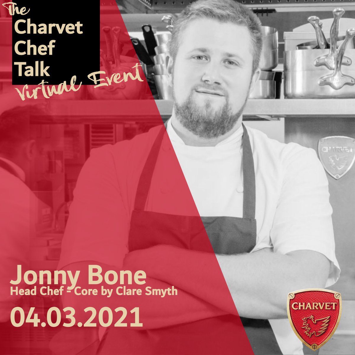 Have you signed up for the Charvet Chef Talk yet with Jonny Bone? This chef only free virtual event CAN’T be missed!.. get your questions ready to ask Jonny.
Register for our March 4th event below:
my.demio.com/ref/bTcy0xoyxe…
#chef #restaurant #cheflife #cheftalk #chefs