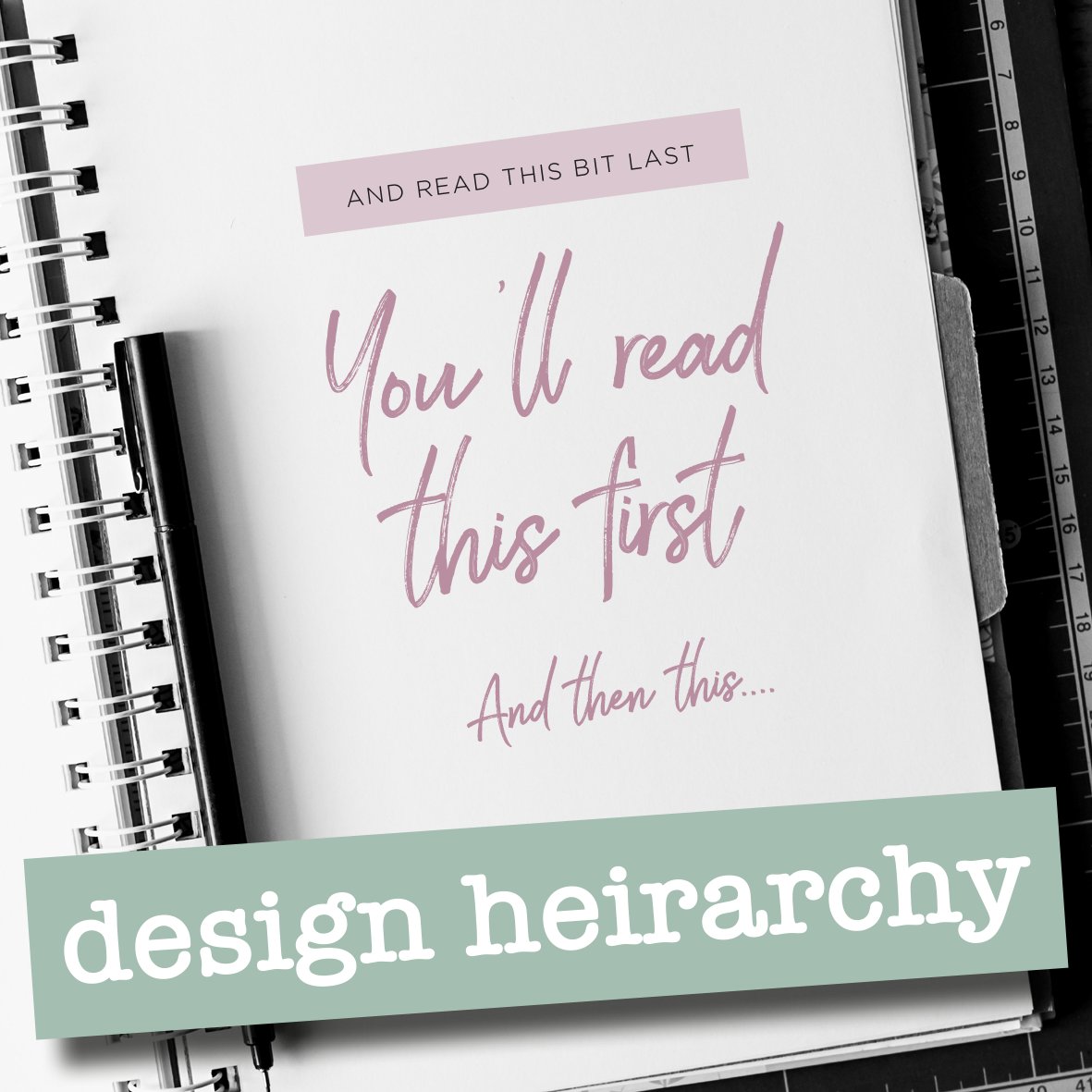 Design heirarchy. There’s fascinating science behind how people consume information and what makes them respond to different triggers in specific ways. 

#branding #design #marketing #shipstononstour #smallbusiness