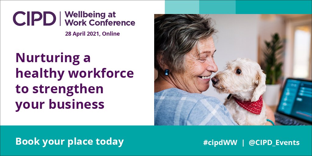 CIPD_Events's tweet photo. There are only 2 weeks left to register for the online @CIPD Wellbeing at Work Conference. 

Join this digital 1-day event and learn how to leverage data to evaluate current staff wellness to design a tailor made wellbeing programme: https://t.co/Hz4fRrCxqM

#cipdWW https://t.co/u9Xg7rjQyf