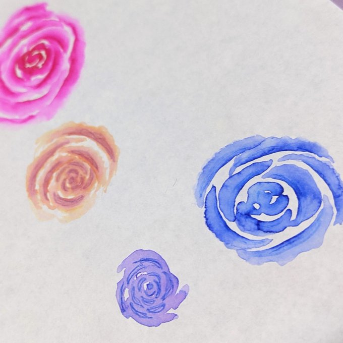 バラの描き方のtwitterイラスト検索結果