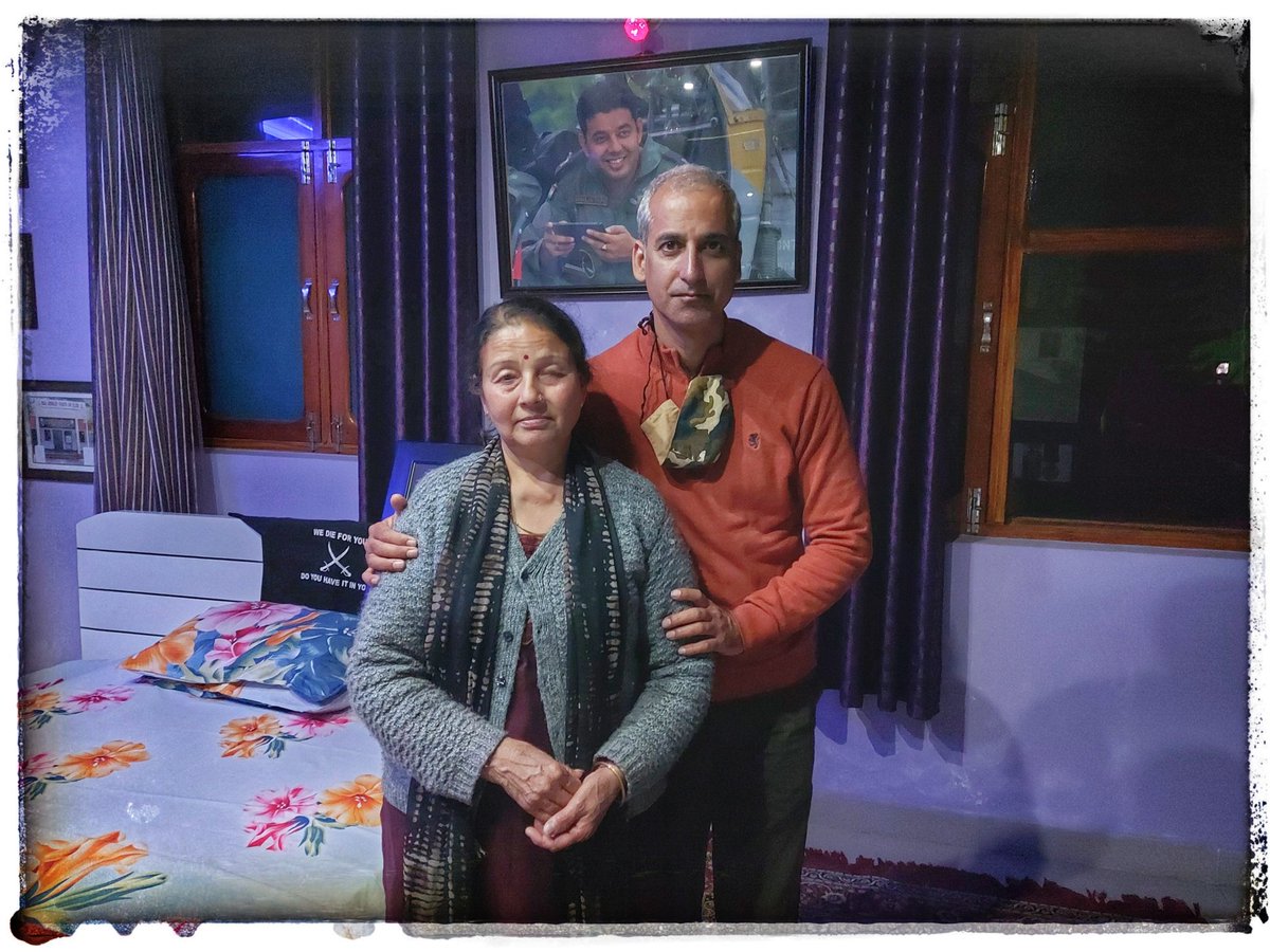 Sunita aunty lost her only son MAJOR ABHIJAI THAPA in defending we all.
We as a nation has not even given her ECHS card, so no access to Military Hospital. Few days ago she waited hours for her turn in a civil hospital.
Is this the way we should treat the parents of Immortals??