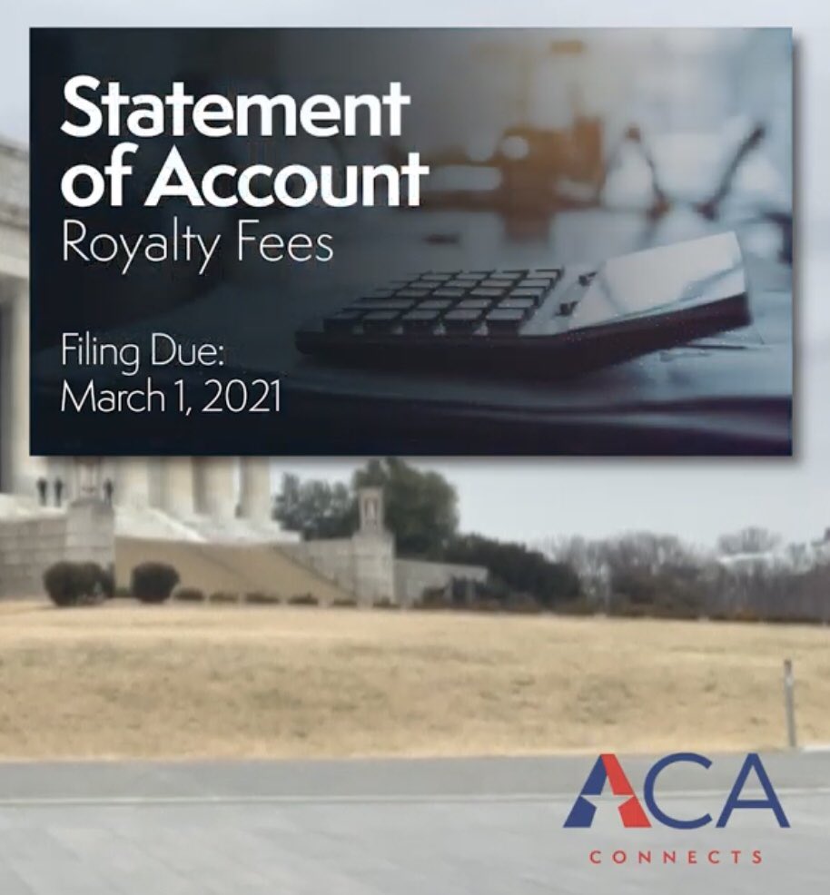 MatthewMPolka's tweet photo. While #Form477 filings are delayed, @ACAConnects’ @FCC #CPNI and U.S. Copyright Office #StatementsOfAccount are due MAR 1! Let us know if you have questions! MMP #ACAConnects! https://t.co/QmSwcoFJQs