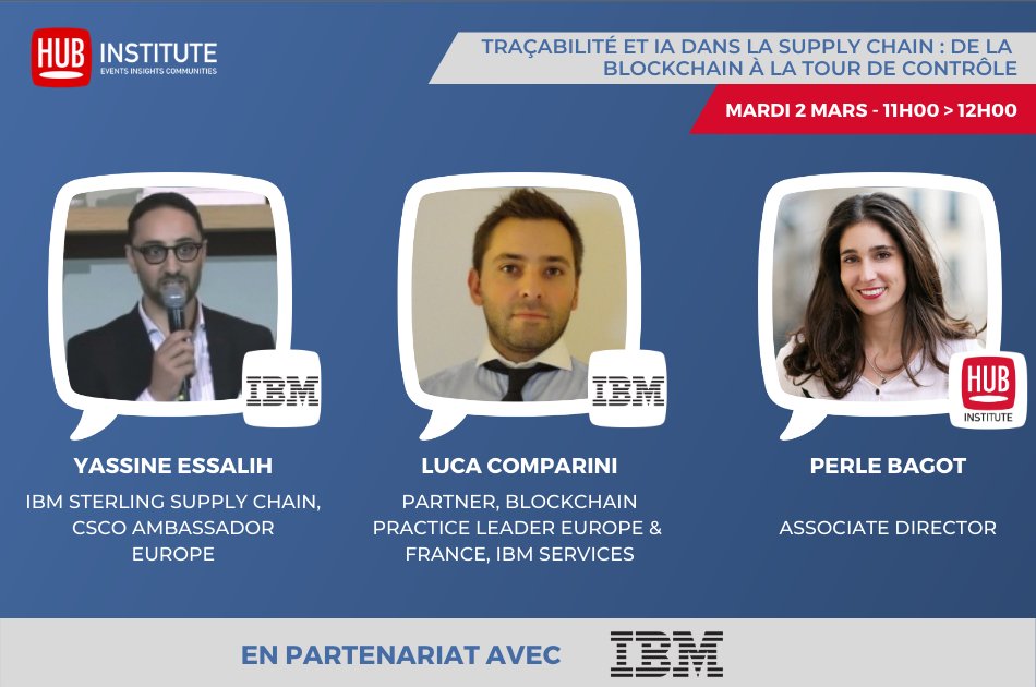 Perle Bagot (@perlebagot) on Twitter photo Selon vous quel est le point commun entre ces leaders de l’#agroalimentaire : Walmart, Carrefour, Nestlé et Labeyrie ?
→ Leur adoption de la #blockchain pour plus de #traçabilité !
RDV le 2 Mars pour échanger sur le sujet → bit.ly/2ZUuMQt
avec <a href="/IBM_France/">IBM France</a> Selon vous quel est le point commun entre ces leaders de l’#agroalimentaire : Walmart, Carrefour, Nestlé et Labeyrie ?
→ Leur adoption de la #blockchain pour plus de #traçabilité !
RDV le 2 Mars pour échanger sur le sujet → bit.ly/2ZUuMQt
avec <a href="/IBM_France/">IBM France</a>