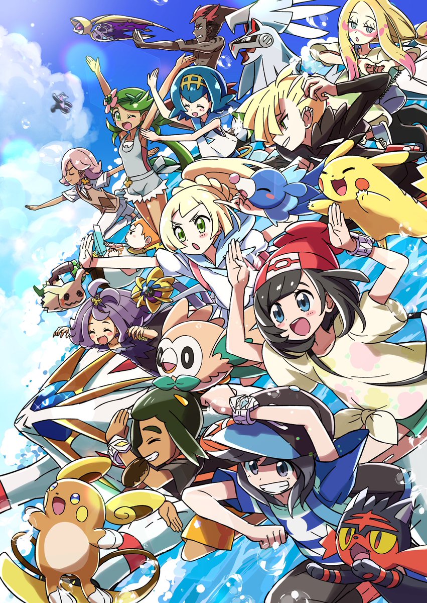 ポケモン「おめでとうポケモン!今まで描いた応援絵です。25周年の新しいのも描きたいです  」|きんぎん@FANBOXのイラスト