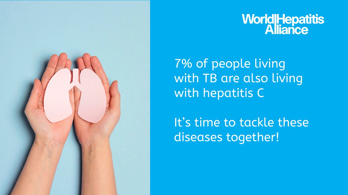 Hep_Alliance's tweet photo. 7% of people living with TB also live with #hepatitis C. On #WorldTBDay we say: #ItsTime to tackle the epidemics of TB and hepatitis together.

By better integrating our efforts we can achieve a more efficient, sustainable and impactful response to both diseases. #EndTB https://t.co/V8oTGUHXMk