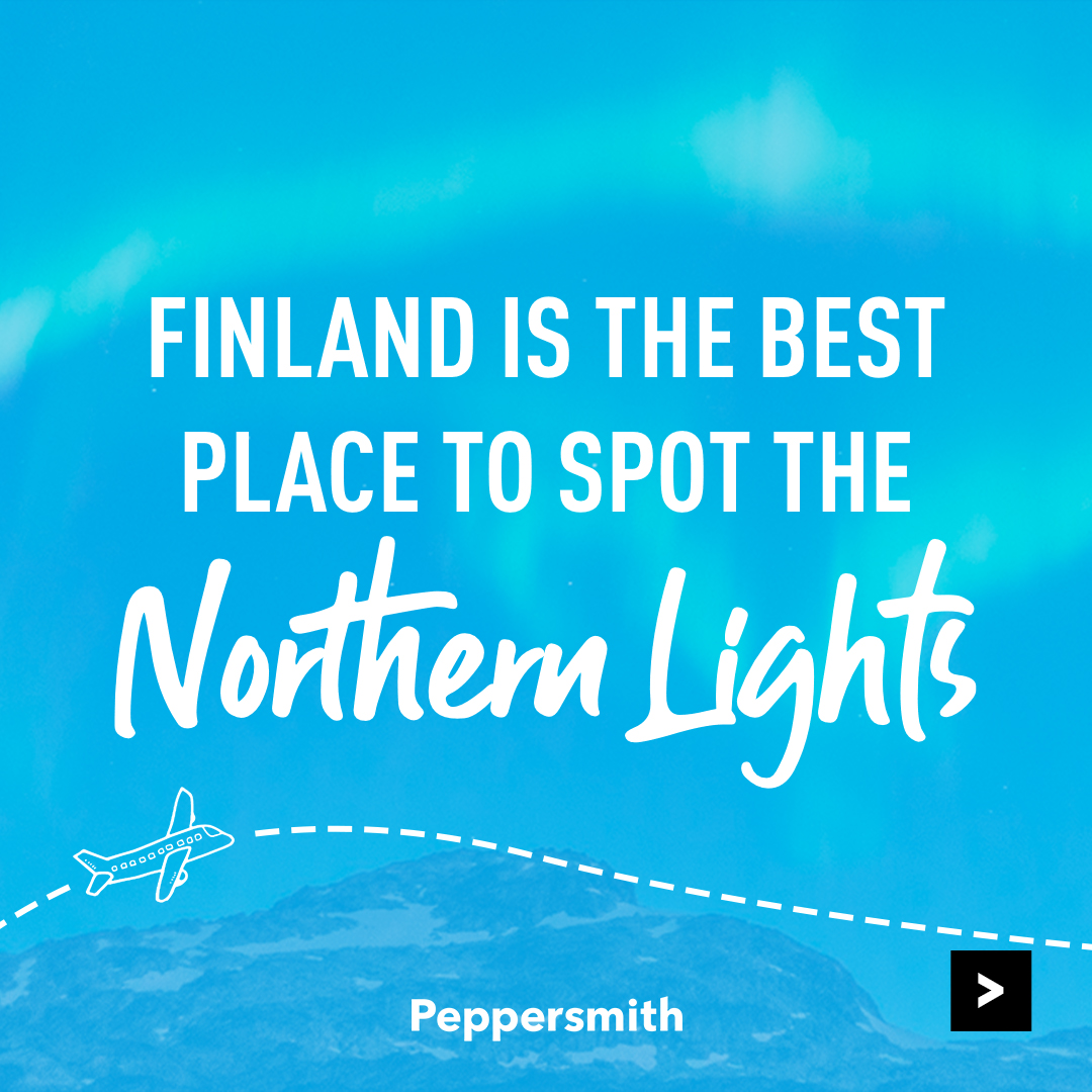 PeppersmithUK's tweet photo. Swipe ➡️ 

#WIN the chance to experience Finland, from spotting the Northern Lights to meeting the real Santa Claus, swipe along and visit our Instagram Story Highlight to find out how you can visit the happiest country in the world.

https://t.co/rIpungVcSI

#ProjectSmile https://t.co/jL1DwPHFdS