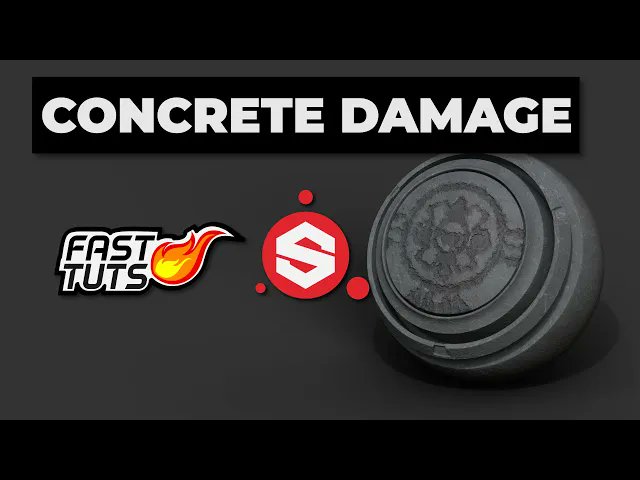 ymmanuel_who's tweet image. .@Substance3D  hi everyone , new video, this time is a #FastTutorial on how to do some quick concrete damage and keep it procedural
hope you all a great weekend!!!
remember to like & subscribe
youtube.com/watch?v=9gCBGo…