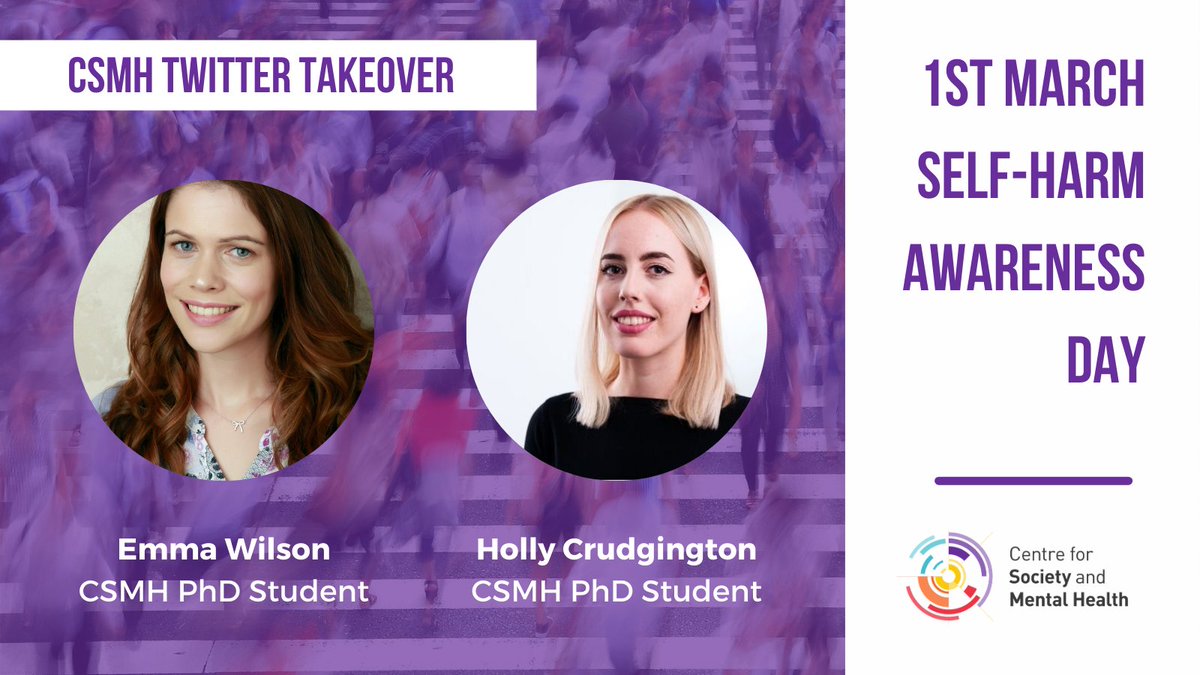 Did you catch yesterday’s Takeover by our PhD students <a href="/hollycrudge/">Dr Holly Crudgington</a> and <a href="/MindfulEm/">Emma Wilson-Lemoine, PhD</a>? They helped to raise awareness for Self-Injury Awareness Day. Click 👉 #SIAD 👈for more information! Huge thanks for their time &amp; effort in raising awareness for such an important issue! 🌟