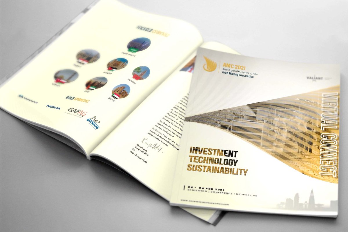 arabminingcon's tweet image. #AMC2021 magazine has been downloaded more than 5500 times so far.

Click the link below to visit our help desk in the lobby area to get your copy now! 
arabminingconvention.vfairs.com/en/hall

#mining #miningtechnology #virtualevents #arabmining #arableague #amc2021