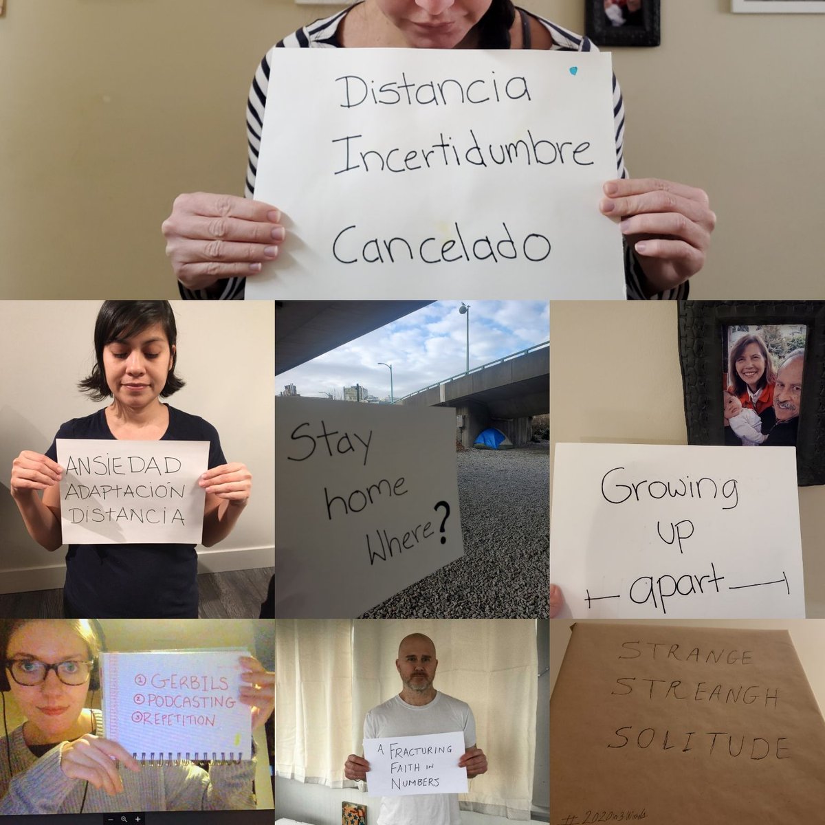 sfuurban's tweet photo. Thank you everyone for submitting your pictures! Make sure to come to the last instalment of the Pandemonium Series: Taking it to the Streets on Wed, March 24 at 5:00pm.

#2020in3words #pandemonium #cityincolourcoop 
More here: https://t.co/YfOQWlB9dm https://t.co/Mw25tegysu
