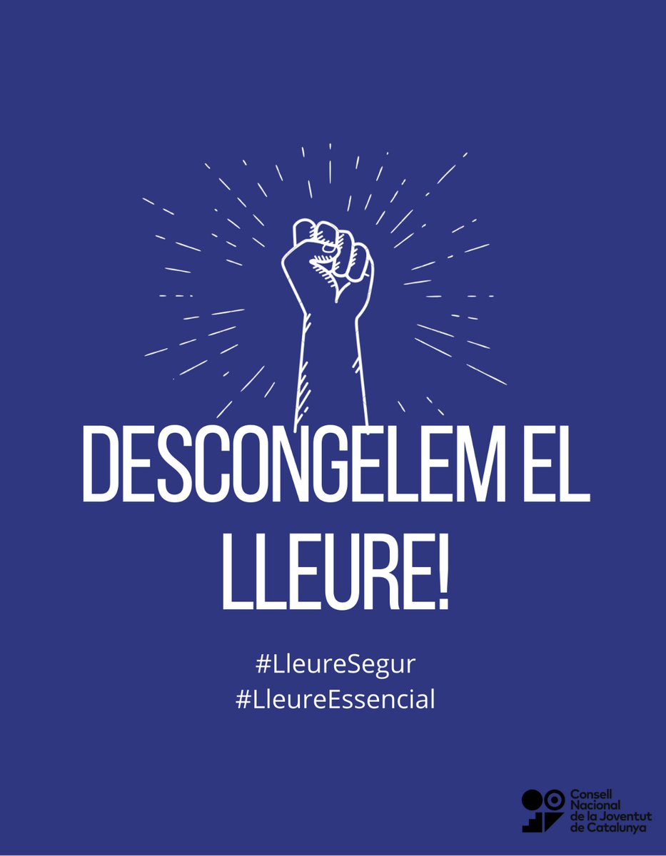 cnjcat_'s tweet photo. #LleureEssencial | Cal que les mesures sanitàries incloguin també les joves de secundària. L'educació en el lleure és segura i essencial! https://t.co/t6ECb2OEls
