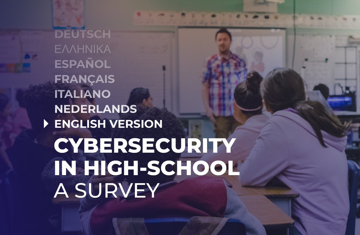You can still help us to share our survey for #highschool #teachers and #students. We aim to work out and suggest high-school teachers teaching methodologies to utilize when discussing #cybersecurity with their pupils. It is available now in 7 languages!😊
concordia-h2020.eu/news/cybersecu…