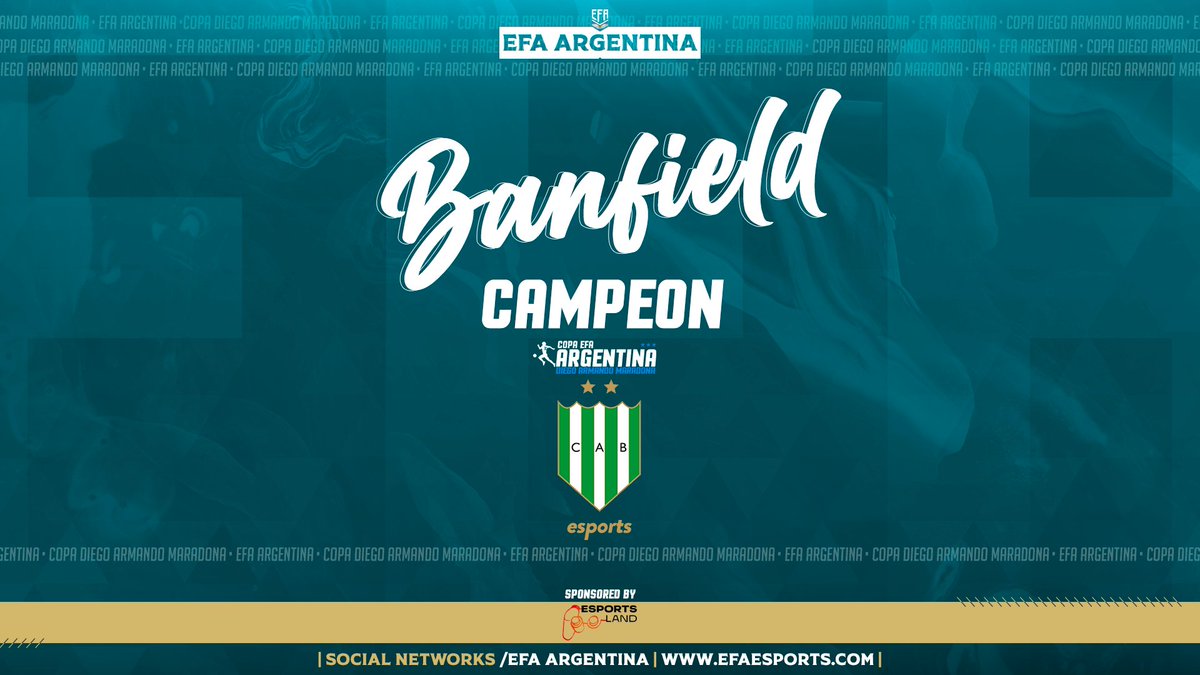 EFAargentina's tweet photo. ⭐🏆 El Taladro campeón ⭐🏆

Anoche @Banfield_eS se consagró campeón de la Copa Argentina 

Salud 🥳🏆 https://t.co/J7gu5M1y91