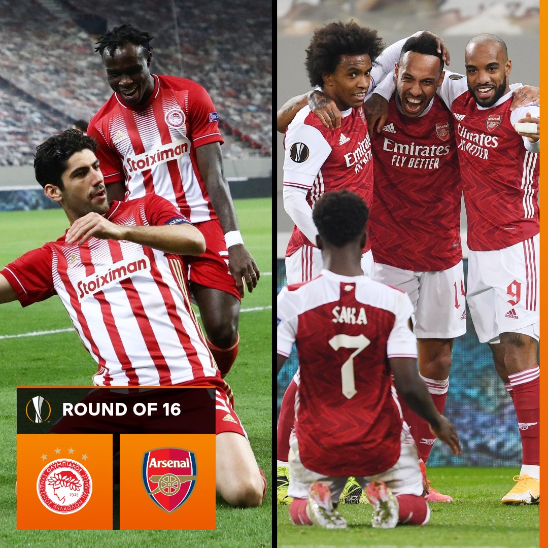 đŹđˇ Olympiacos vs Arsenal đ´ó §ó ˘ó Ľó Žó §ó ż
Predictions? đ
#UELdraw https://t.co/Xmv1KUqoBS