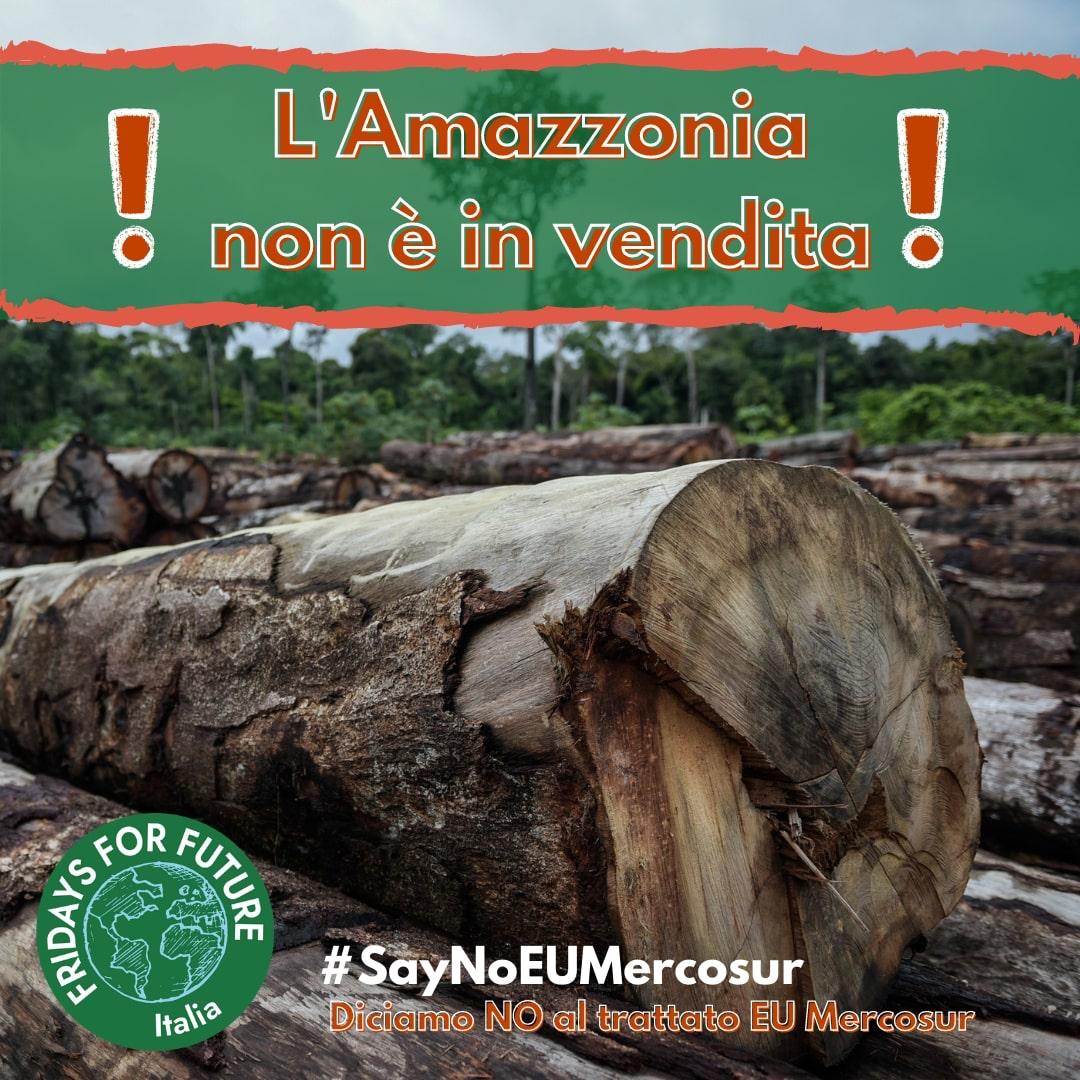 La politica di Bolsonaro minaccia l'Amazzonia e il clima: andrebbe sanzionato, non ricompensato con vantaggiosi accordi commerciali! #Draghi <a href="/SPatuanelli/">Stefano Patuanelli</a> <a href="/luigidimaio/">Luigi Di Maio</a>, inviate un segnale per la salvaguardia delle persone e del Pianeta: mettete il veto! #SayNoEUMercosur