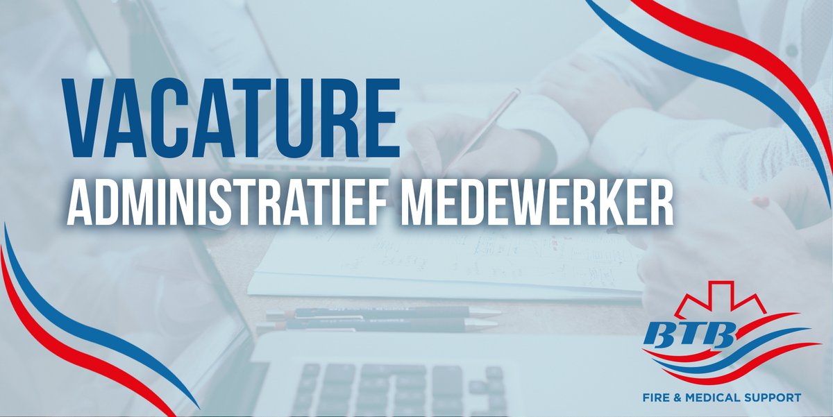 𝑽𝑨𝑪𝑨𝑻𝑼𝑹𝑬 Wij zijn op zoek naar een administratief medewerker. Heb jij interesse? Bekijk dan onze vacature op de website en reageer. Hopelijk tot snel!

ow.ly/y8Z550DJz36