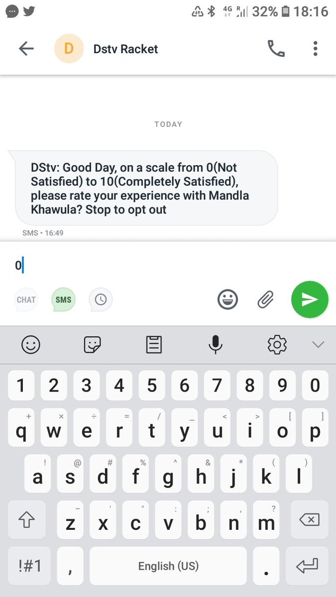 Aabigash's tweet photo. @DStv your dstv installers dropped my tv while doing a new install. When phoning in after they left I have to wait 30 mins+ and couting. WTF!! https://t.co/btGrSypV3T