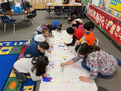 FairmeadowsElem's tweet photo. Mrs. Cardenasโ bilingual PreK class is learning about communities and they created their own community mapping project! Future engineers and architects at work! #PreK #MadeForThis #EngagingInstruction #earlychildhoodeducation https://t.co/li7brTL7WU