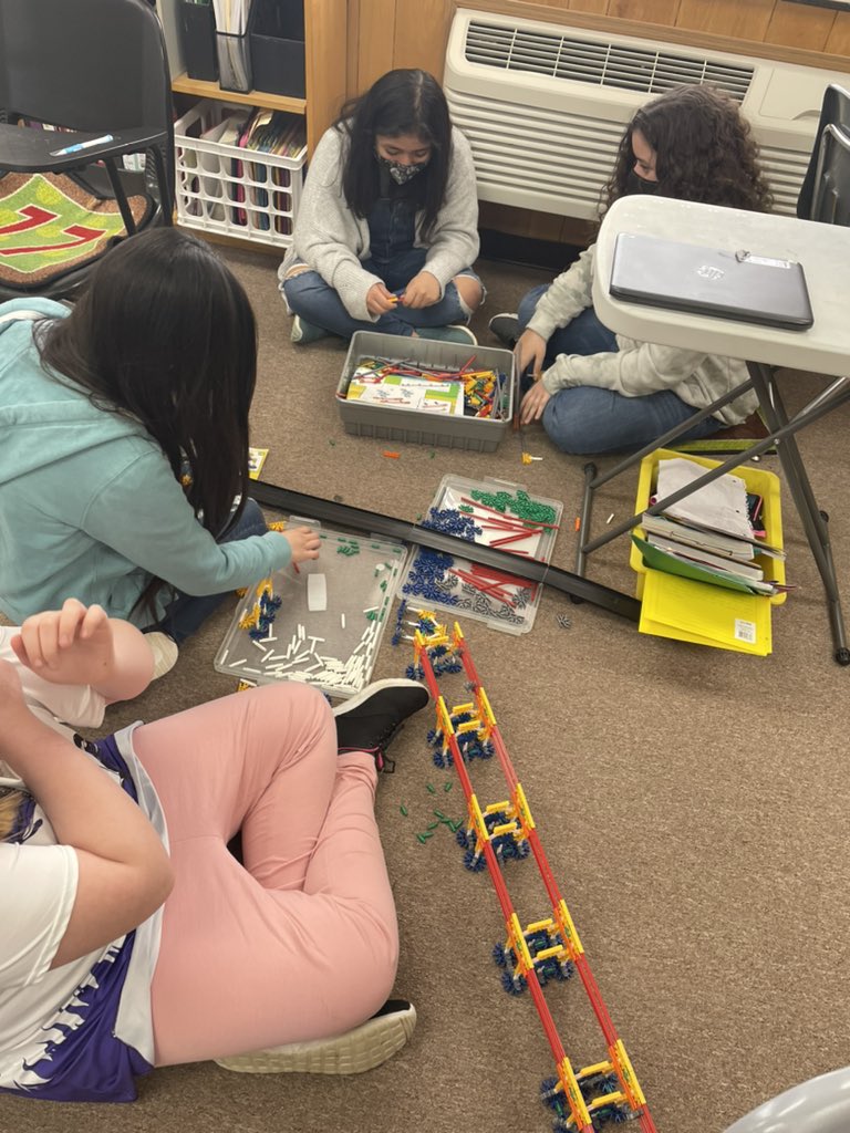mrshigginsk6's tweet photo. Informative essay’s on famous bridges earlier this week.... now let’s build them!!!! @NorthElem1 https://t.co/BWUuJtTvRA