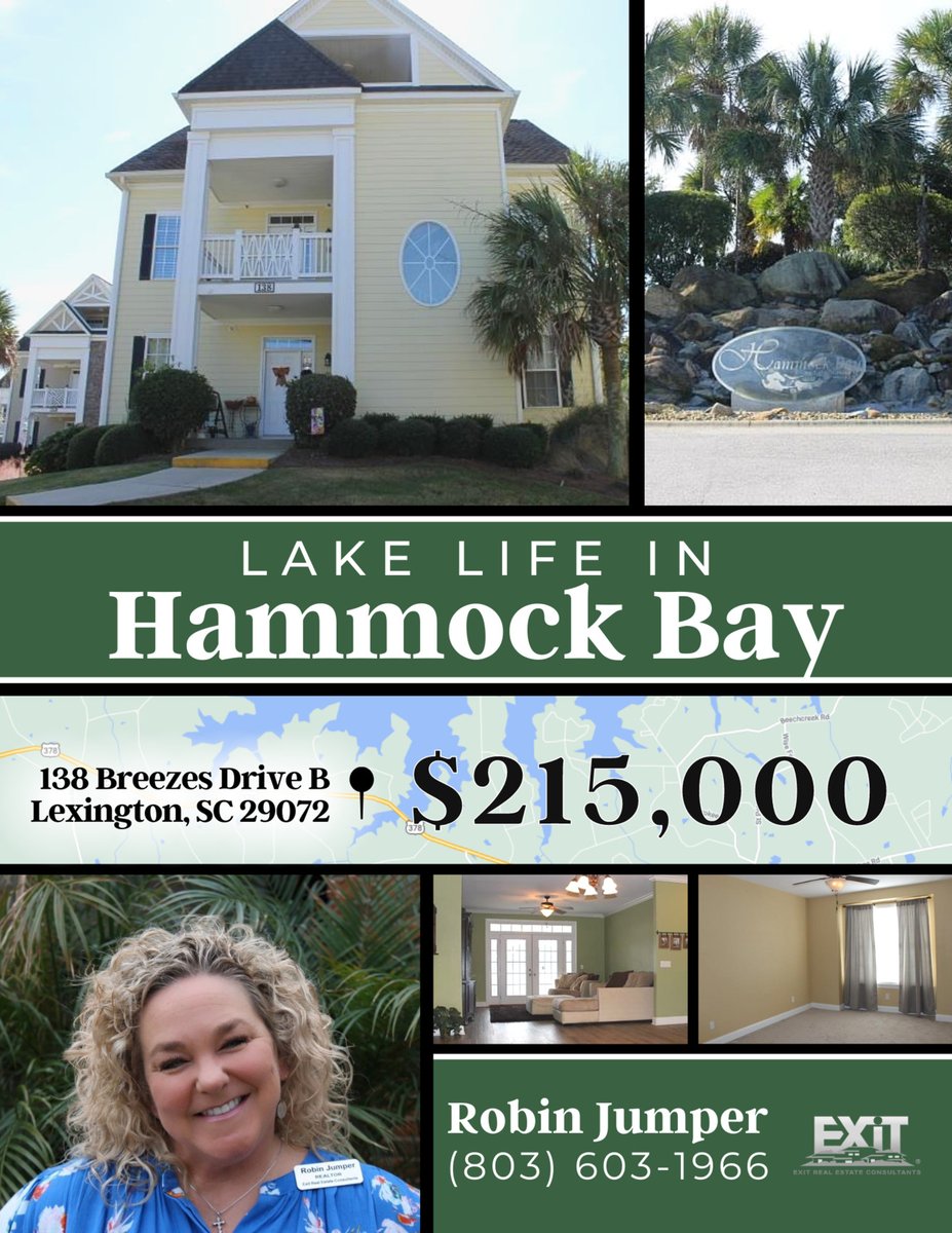 jumperhomes's tweet photo. Looking for Lake Life without the maintenance-look no further!!! Original owner - immaculate condition.  New LVP flooring in dining and living room.  Don't miss this opportunity to live in this beautiful gated community! Call me!  803-603-1966  #robinjumperhomes #LakeMurray #EXIT https://t.co/0pbVHTTbde