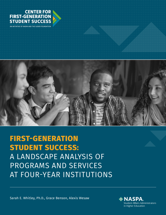 First-generation students make up a third of all college students, but only 27% will attain their degrees within four years. Read the Center report: bit.ly/Center4yrLands… to better understand the #firstgen students experience at four-year institutions. #FirstgenForward