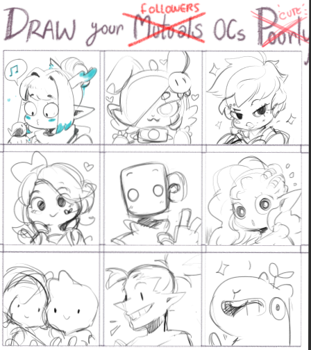 I've made all the sketches! >:D
Now lets make finish it! 