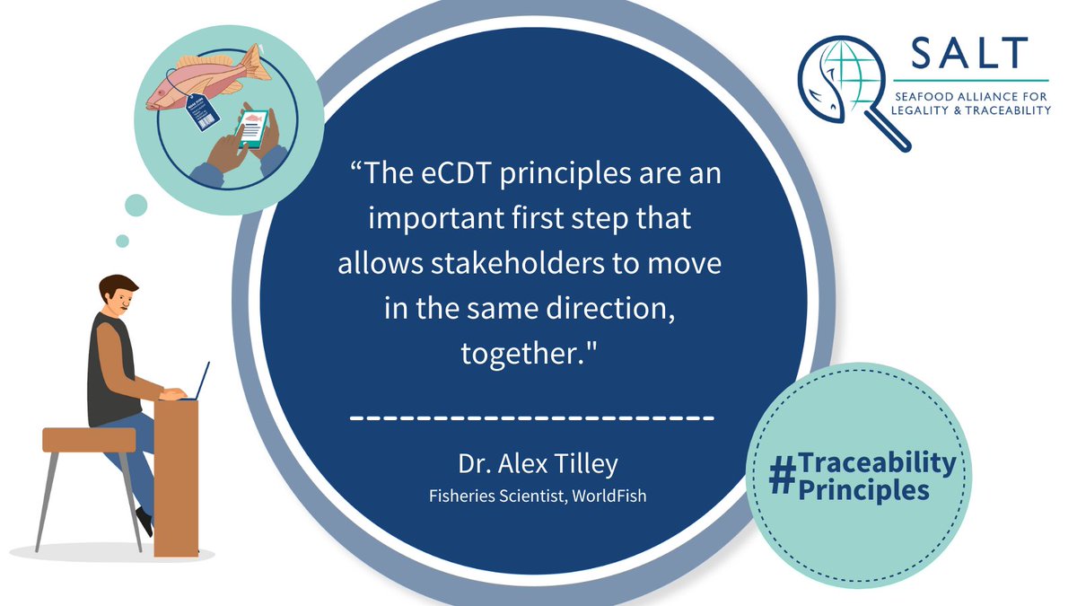SALTtrace's tweet photo. Wondering how to tackle seafood #traceability? You're not alone! To address this question, SALT collaborated with 35 experts around the world to create the newly released #TraceabilityPrinciples. Learn more at the launch webinar on March 1st: https://t.co/efln7lpjqa https://t.co/FUcngcFyof