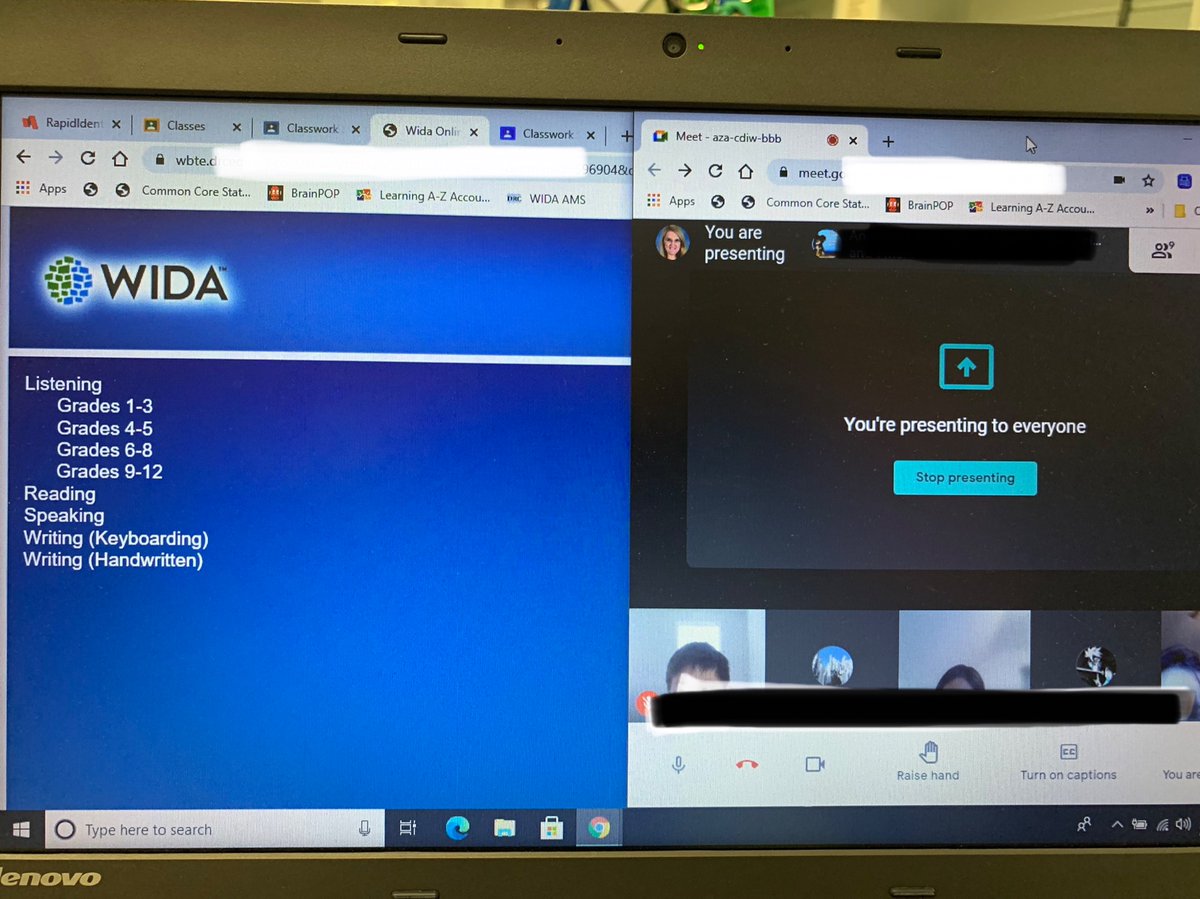 MsRodaELLClass's tweet photo. ACCESS testing @WIDA_UW  here we come! How many language levels can we jump? Ss in Virtual Academy and Face2Face discuss why and how to take the test using videos and test practice sessions posted in #GoogleClassroom https://t.co/Xuoc8IELZV