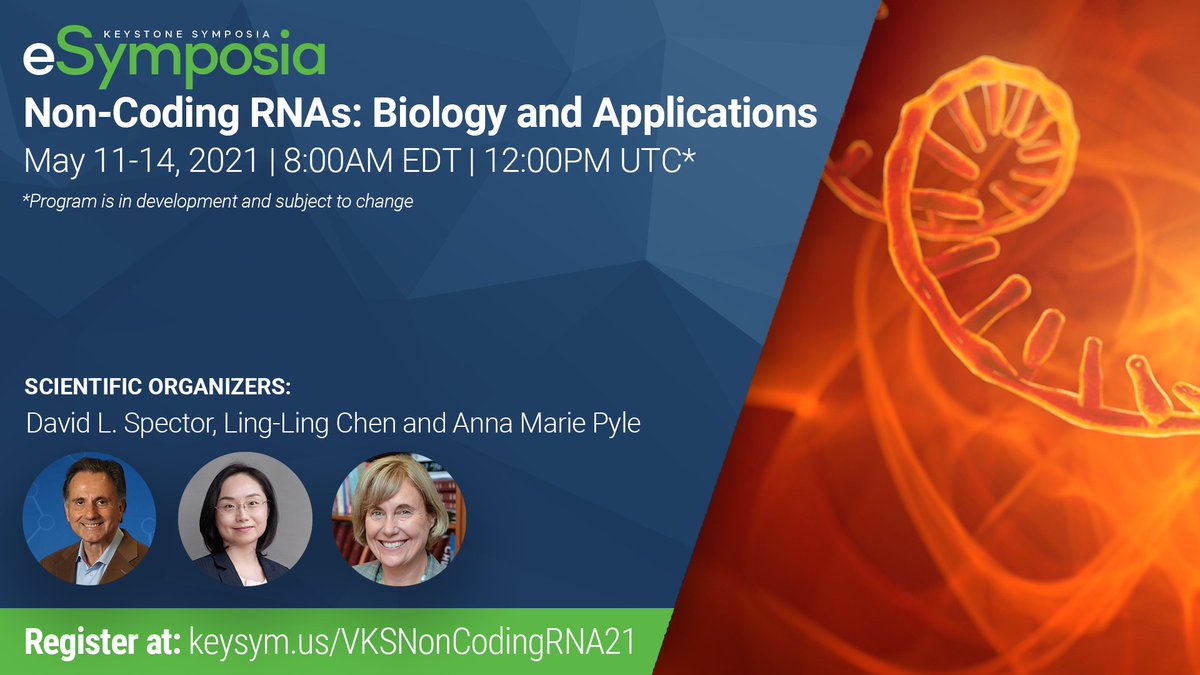 jp_unfried's tweet image. Join me in May for the @KeystoneSymp  #NonCodingRNA: Biology and Applications, to explore emerging research on #lncRNA :D 
Register: keysym.us/VKSNonCodingRN… #VKSNonCodingRNA21