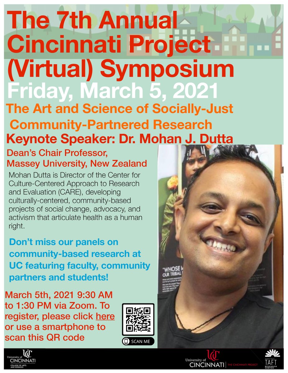 In one week! Join us for a virtual symposium on Community Partnered Research. For more information and *FREE* registration: thecincyproject.org/symposium/
<a href="/UC_ArtSci/">UC_ArtSci</a> <a href="/TaftResearch/">Taft Research Center</a> <a href="/uofcincy/">University of Cincinnati</a>