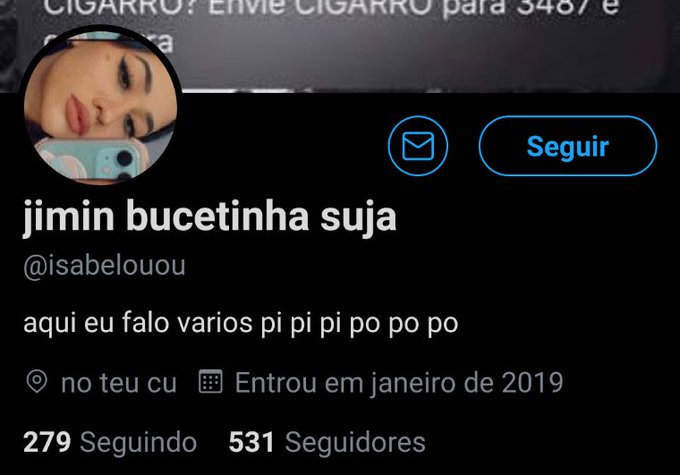 reportbang's tweet photo. Contas com o nick: "🐥 b******** s***"

DENUNCIEM SEM ENGAJAR!

https://t.co/z6W0k8KyUZ
https://t.co/hTW9G8G8Mk
https://t.co/qo1HqB6Acx
https://t.co/JBLnTnoTM8
https://t.co/6mifxKP7sv
https://t.co/eIprS87cBL
https://t.co/8by0GAsRpp
https://t.co/5seDyLBqlZ
https://t.co/IAHCdHoRvA https://t.co/T7FxlaFSJb