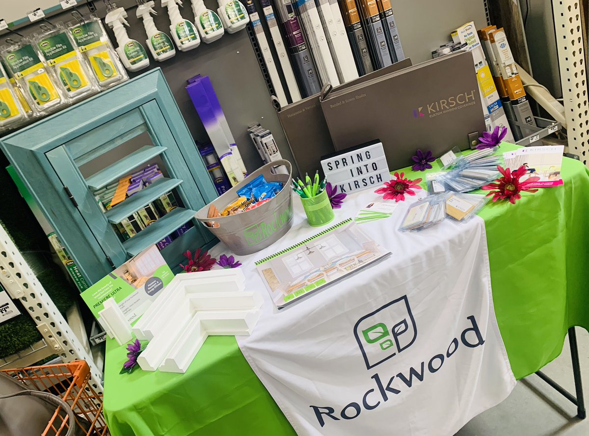 Rockwood Pk Today at the Clearwater Home Depot #6357 Spring into Kirsch! #thehomedepot #rockwoodshutters #kirsch