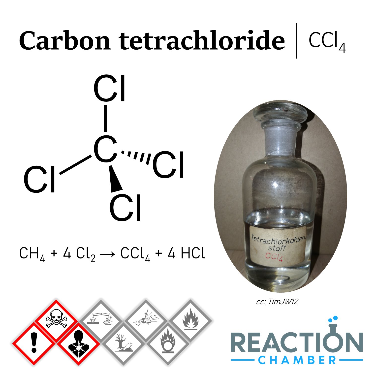 reactionchamber on X: &ldquo;Carbon tetrachloride, also known by many 
