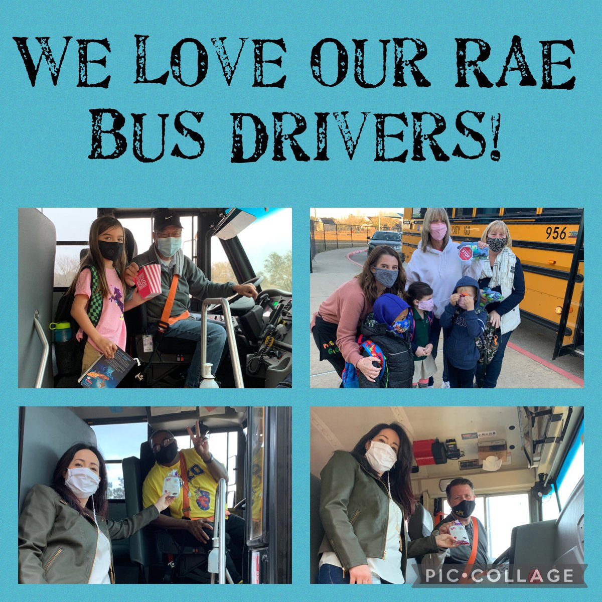 We are so grateful for our bus drivers <a href="/RAEinKaty/">Alexander Elementary</a>! Thank you for all you do to keep our students safe and get to school on time. We loved showing our appreciation this week. #RAEinKaty #KatyISD
