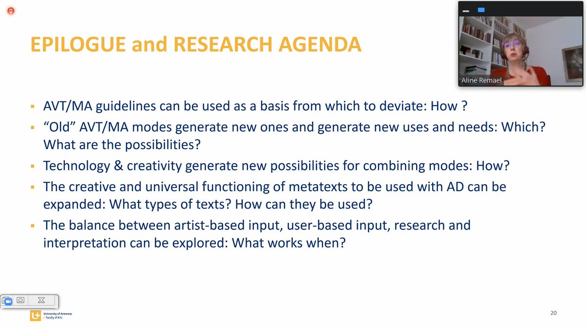 StavroulaSokoli's tweet photo. Looking for a subject in #AVT and #accessibility research? Here is a list by @AlineRemael to keep you busy for the next 20 years. #TRADAC #AudioDescription https://t.co/xdUGzSxyy9