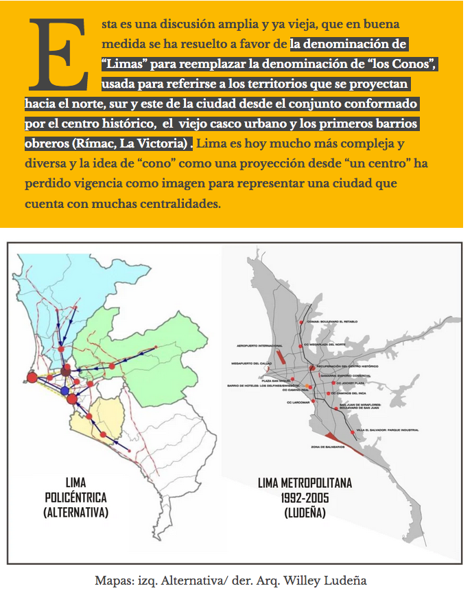 parislima's tweet image. ...la #denominación de “#Limas” para reemplazar la denominación de “los #Conos”, usada para referirse a los #territorios que se #proyectan hacia el #norte, #sur y #este de la #ciudad desde el conjunto conformado por el #centro #histórico,  el  #viejo #casco #urbano...