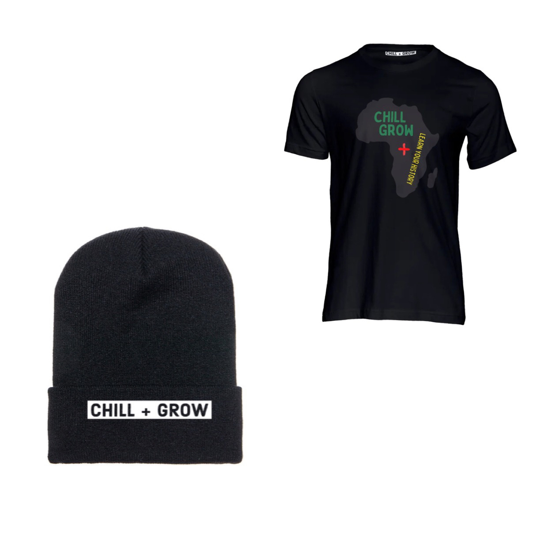 ChillandGrow's tweet photo. Ooooo check out this dope combination 😱 CHILL + GROW beanie dripped out with our new CHILL + GROW “Know Your History” T-shirt 🔥🔥🔥

 #chillandgrow #chill #grow #models #malemodels #womenmodels #fashionblogs #fashionbloggers #fashionmodels #fashionstyles #fashion #a https://t.co/B9kVMxOO1K