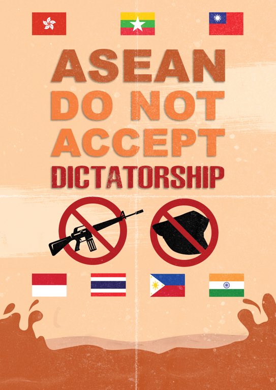 EithinzarMM's tweet photo. The dictators are already losing this battle! They will kill/ torture us! But we will win, People will win. Victory is awaiting on #28thFeb!  We calling out our ASEAN brothers who stand with Justice to #aseanspringrevolution #MilkTeaAlliance March to end dictatorship together ✊ https://t.co/YYrrtpRlnG