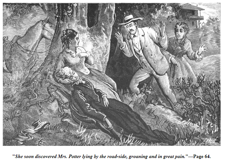 An illustration of "Mrs. Potter" after she "fell from her horse," engineering the very situation that would help her catch a murderer. Check out the latest episode, "Pinkerton 2: The Ghost and the Lady Detective" to find out Mrs. Potter's true identity. 
buff.ly/2F2DxR9