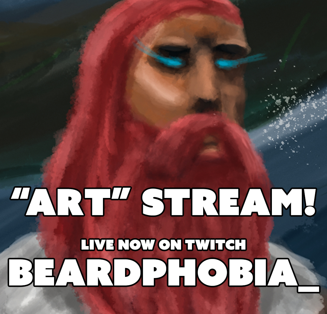 Friday doodles, right now :) 

twitch.tv/beardphobia_