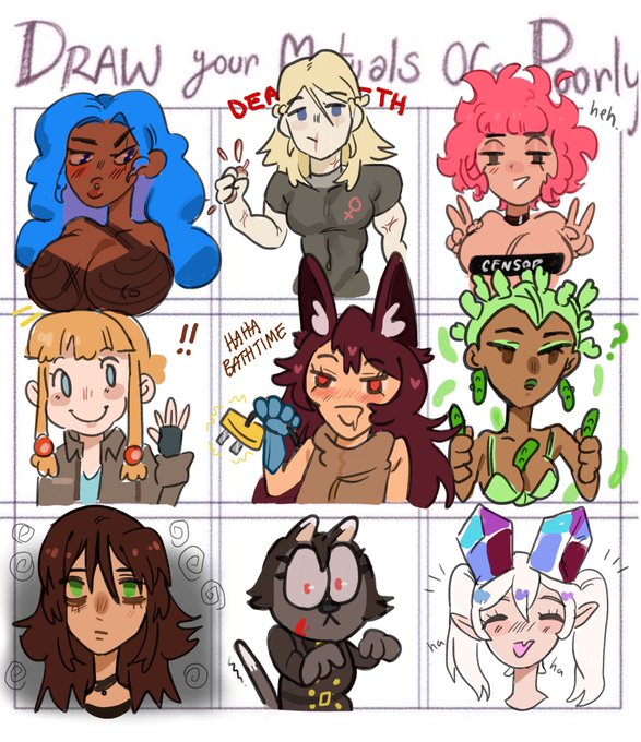 i wanna do this again + let loose feels like i was too nervous to make them actually rly bad 😭 