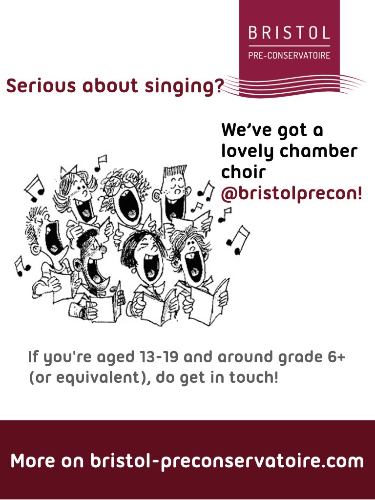 BrisPreConservatoire (@bristolprecon) on Twitter photo Attention, young talented singers! Attention, young talented singers!
