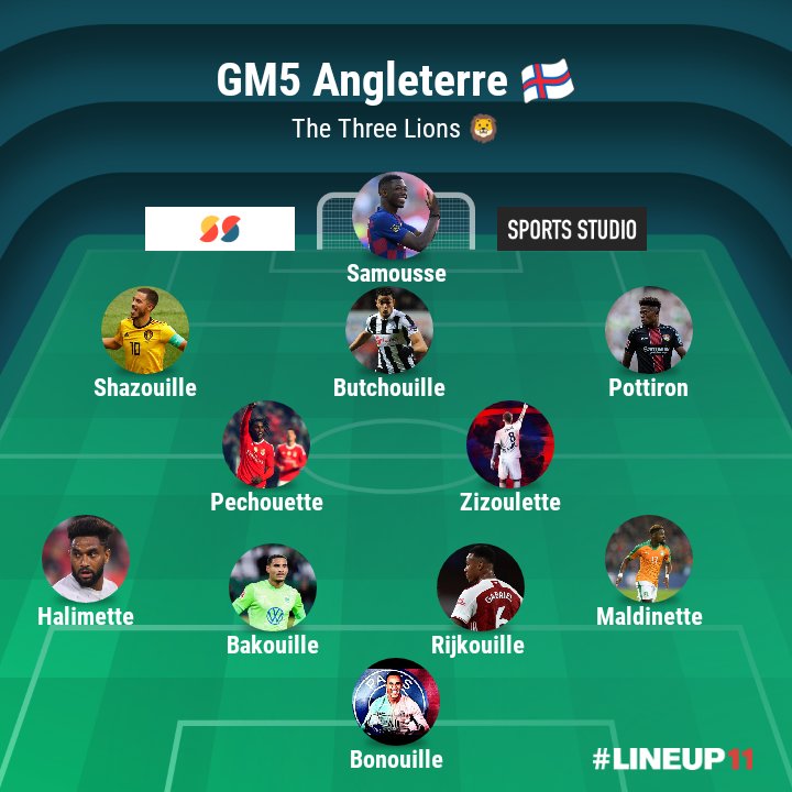 🏆 CDC <a href="/GiveMeFiveApp/">GiveMeFive App</a> 🏆

1/4 A/R 🔥

🏡 22h20 🆚 @Gm5Jamaica 🇯🇲
✈️ 22h40 🆚 @Gm5Jamaica 🇯🇲
(But à l'extérieur) 

À nous de tout faire pour méritez notre place en demi finale ! Bon match aux adversaires 👏

Teamsheet 👇
<a href="/Reborn_Butcher/">🅱️ouuuuuutch 🇫🇷🇨🇭</a> @AdR_Bakugo