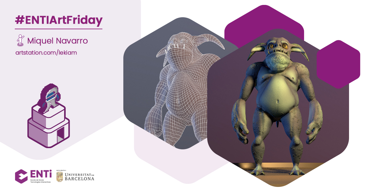 ENTI_BCN's tweet photo. En @Lekiam_art s'està convertint en un gran artista 3D! Els projectes d'ENTI-UB The Rotten Depths i Out of Range han brillat sempre pel seu apartat gràfic #TalentEnti #ENTIArtFriday https://t.co/X57watj0HM