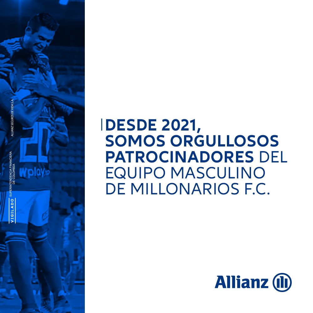 Desde hoy, somos orgullosos patrocinadores de <a href="/MillosFCoficial/">Millonarios FC</a> combinado masculino. Una noticia que aviva aún más en nuestros corazones la pasión y entrega que sentimos por el deporte en nuestro país.