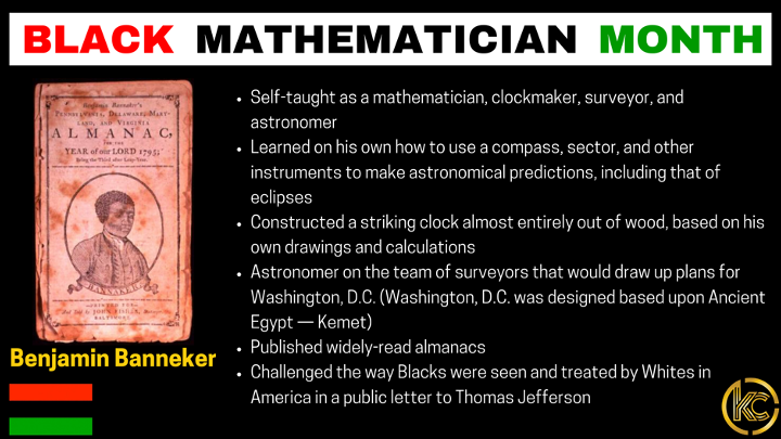 DrKChilds's tweet photo. Black History is foundation of American History. Check out this amazing Black mathematician. 

Find all the amazing Black mathematicians at https://t.co/Bba3dw7Lwc

#BlackMathematicianMonth
#BlackHistoryMonth https://t.co/KRcamjUqPQ